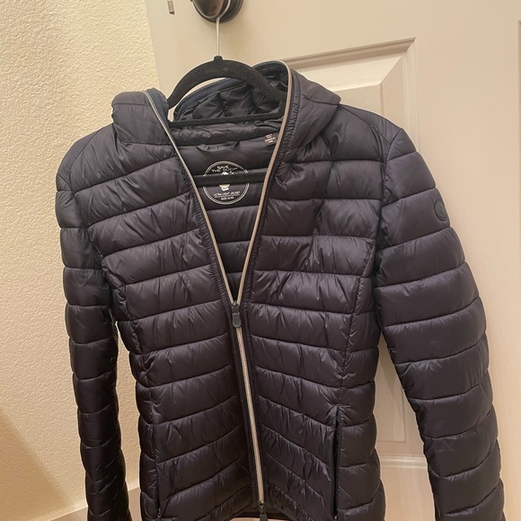 Save The Ducks PLUMTECH SYNTHETIC DOWN Ultra Light Puffer Jacket Navy Women XS - Picture 4 of 6